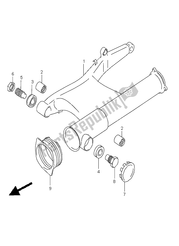 Toutes les pièces pour le Bras Oscillant Arrière du Suzuki C 1500 VL 2009