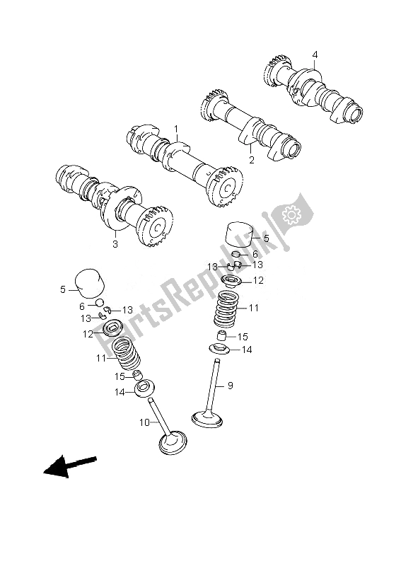 Toutes les pièces pour le Arbre à Cames Et Soupape du Suzuki VZR 1800 RZ M Intruder 2007