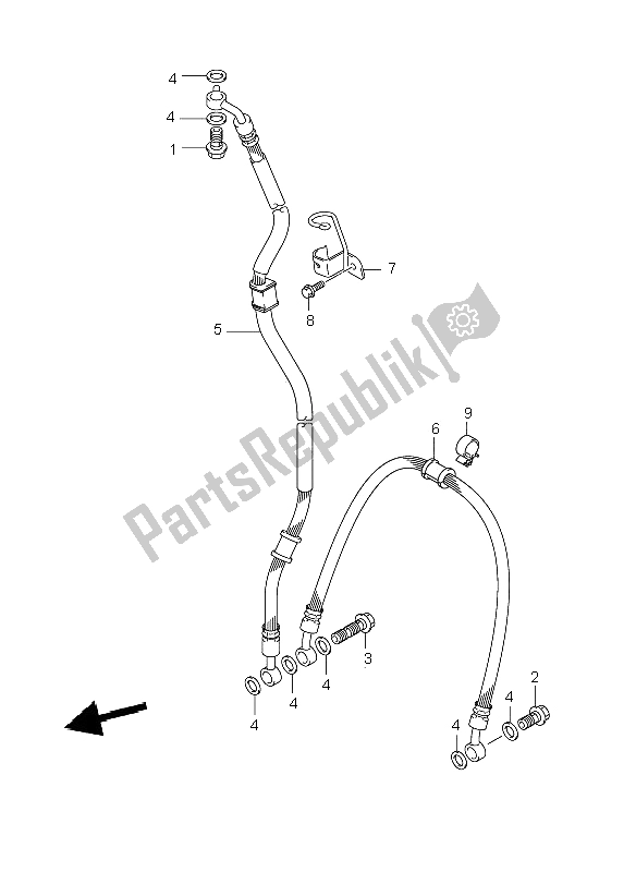 Toutes les pièces pour le Flexible De Frein Avant du Suzuki GSX R 600 2006