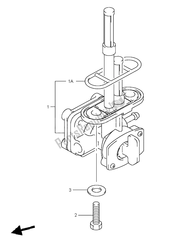 Tutte le parti per il Rubinetto Del Carburante del Suzuki VL 125 Intruder 2002