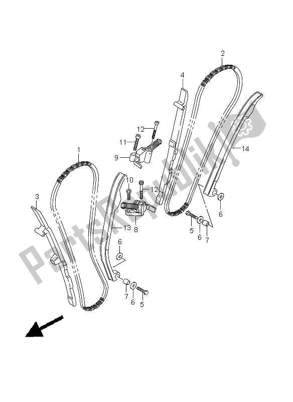 Tutte le parti per il Catena A Camme del Suzuki VZ 800 Marauder 2006
