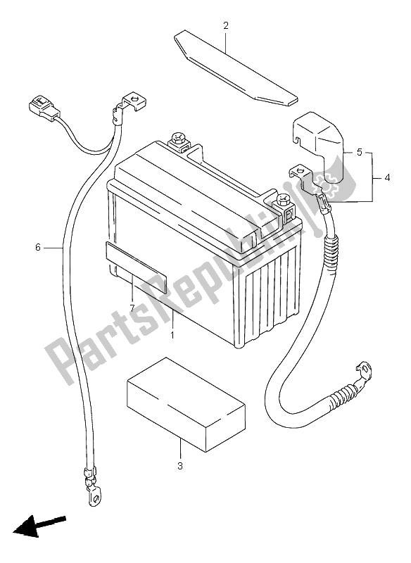 Tutte le parti per il Batteria del Suzuki GSF 600N Bandit 1997