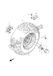 roue arrière gauche (lt-a500x)