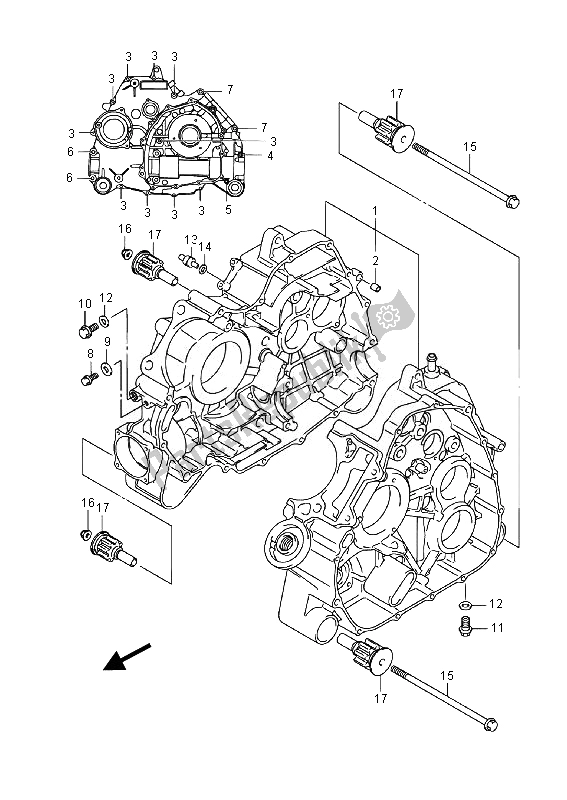 Wszystkie części do Korbowód Suzuki LT A 500 XPZ Kingquad AXI 4X4 2014