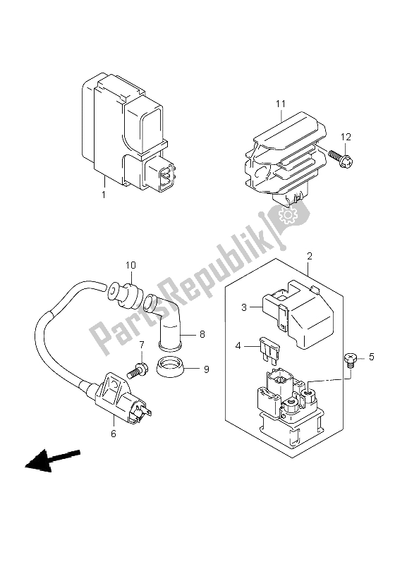 All parts for the Electrical of the Suzuki LT F 250 Ozark 2002