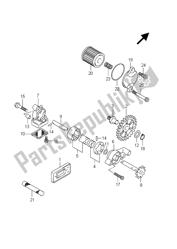 Toutes les pièces pour le La Pompe à Huile du Suzuki RM Z 250 2011