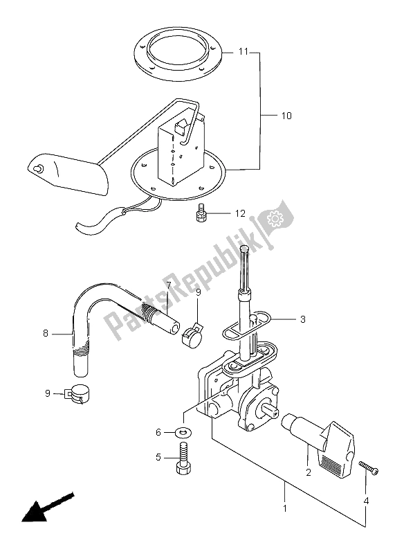 Todas las partes para Grifo De Combustible de Suzuki GSF 1200 Nssa Bandit 2000