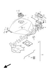 réservoir de carburant (gsx1300r e14)