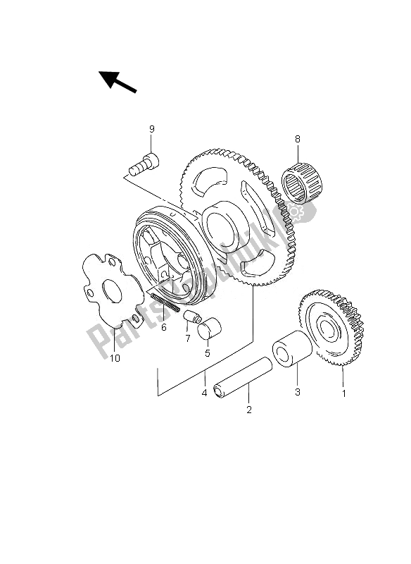 Toutes les pièces pour le Embrayage De Démarrage du Suzuki GZ 125 Marauder 2007