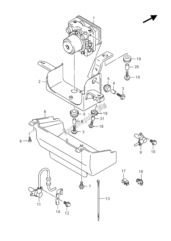 Wszystkie części do Jednostka Hydrauliczna Suzuki GSX 1250 FA 2014