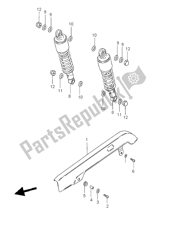 Todas as partes de Caixa De Corrente do Suzuki GN 125E 1995