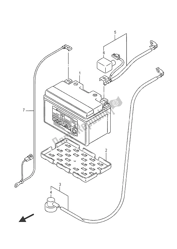 Toutes les pièces pour le Batterie (gsx-r1000auf) du Suzuki GSX R 1000A 2016