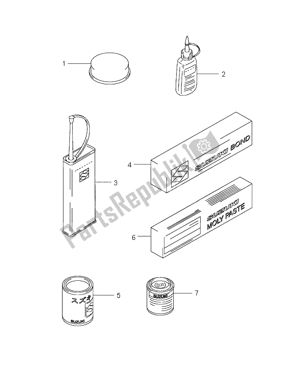 Todas as partes de Opcional do Suzuki UH 125 Burgman 2005