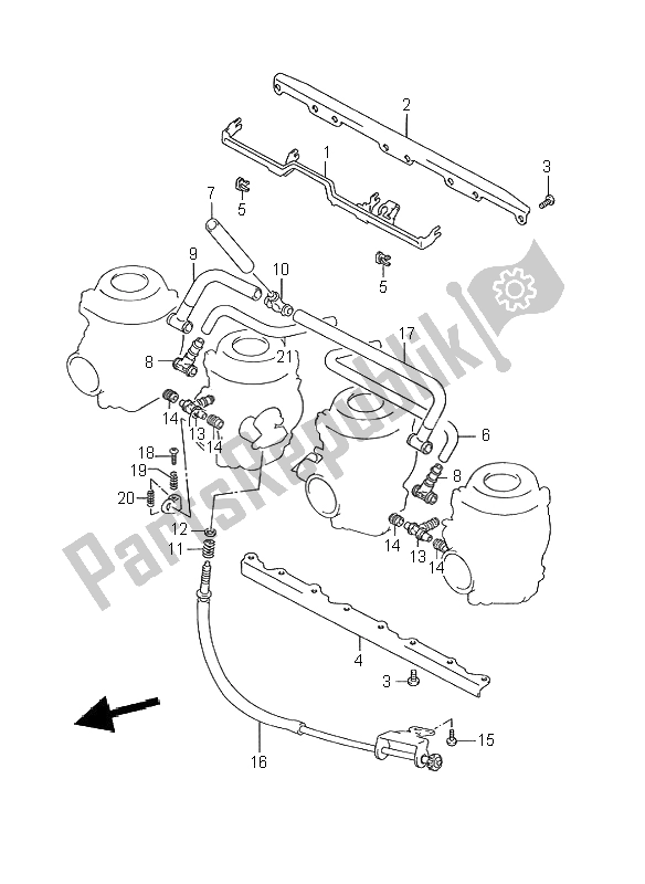 Todas las partes para Accesorios De Carburador de Suzuki GSX R 750W 1995