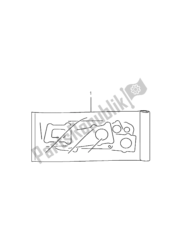 All parts for the Gasket Set of the Suzuki RM 250 2001