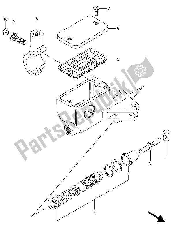 Toutes les pièces pour le Cylindre D'embrayage du Suzuki VS 800 GL Intruder 1994