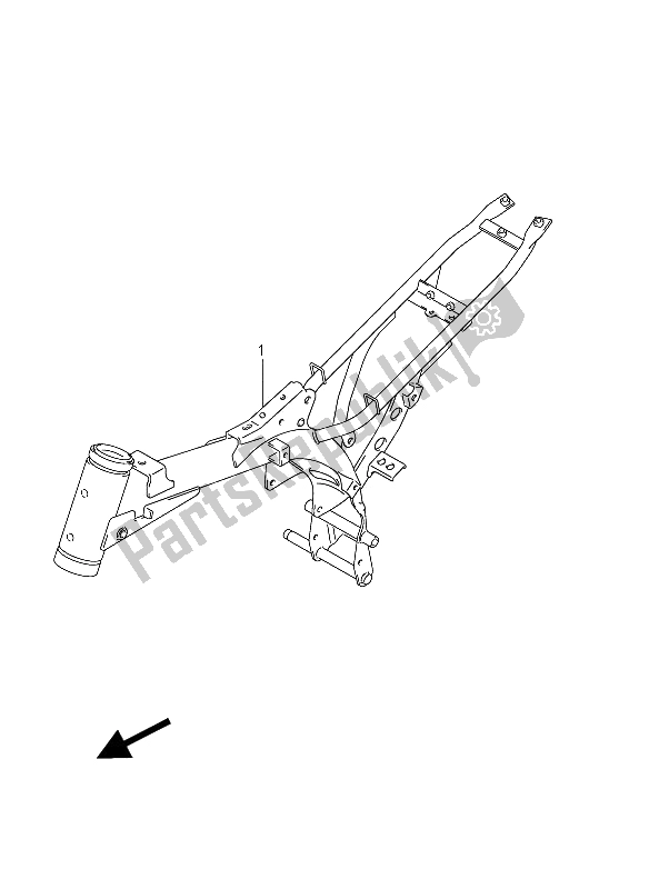 Tutte le parti per il Telaio del Suzuki DR Z 70 2012