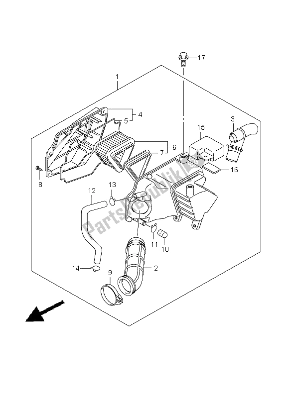 Toutes les pièces pour le Purificateur D'air du Suzuki DR 125 SM 2009