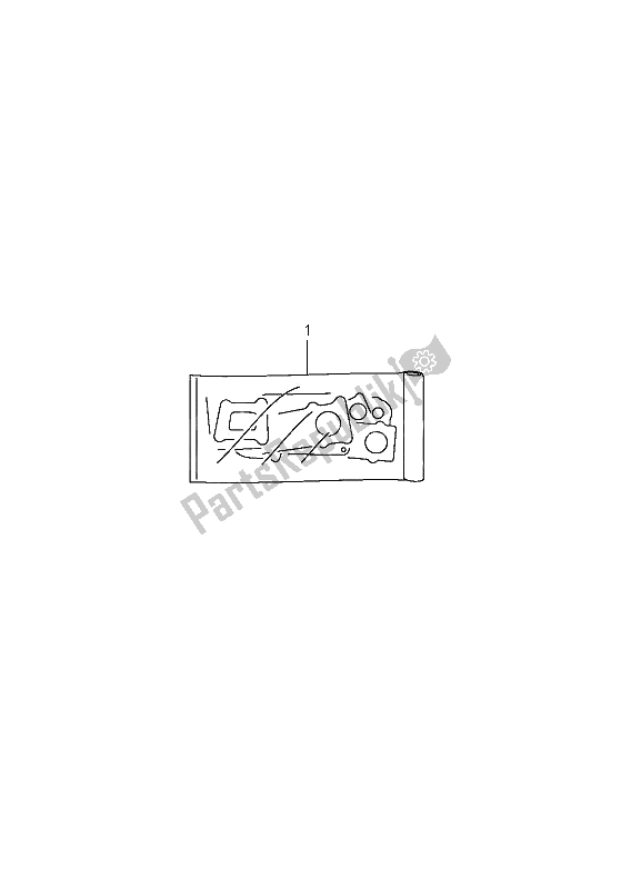 All parts for the Gasket Set of the Suzuki LT A 400 FZ Kingquad ASI 4X4 2011