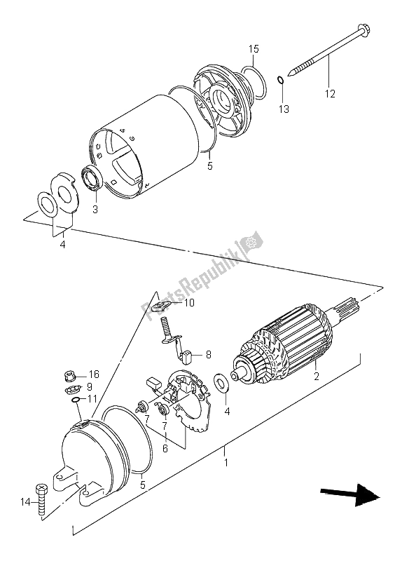 Todas las partes para Motor De Arranque de Suzuki GSX 750F 1995