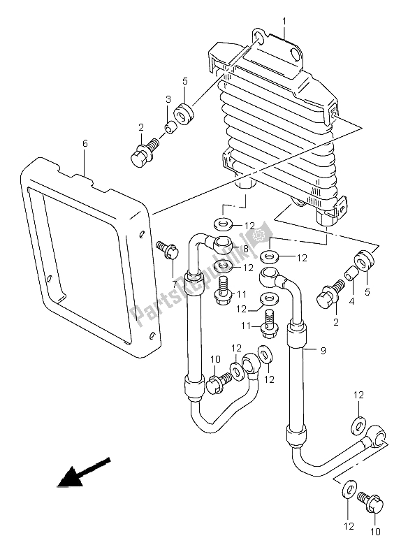 Toutes les pièces pour le Refroidisseur D'huile du Suzuki VL 1500 Intruder LC 2008