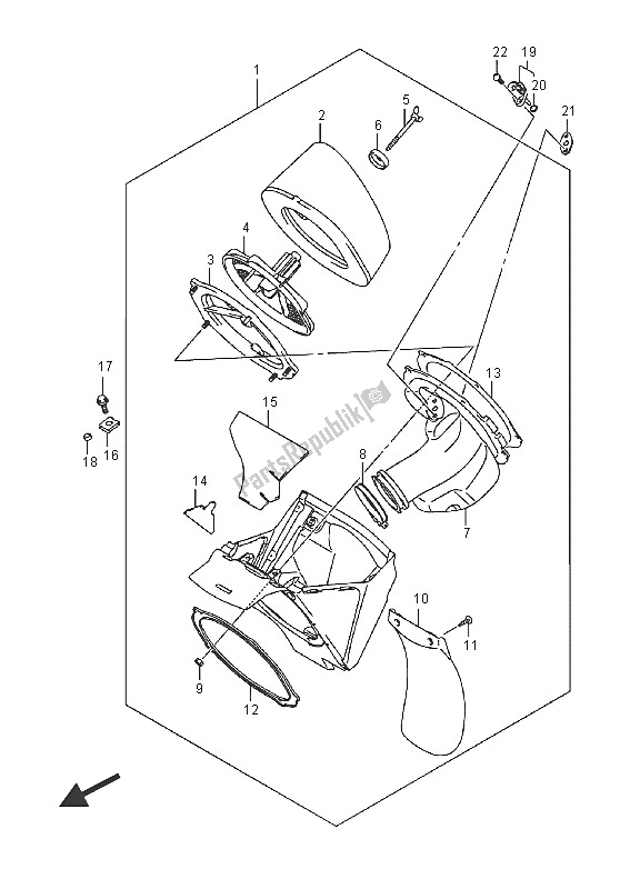 Tutte le parti per il Filtro Dell'aria del Suzuki RM Z 450 2016