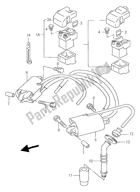 Toutes les pièces pour le électrique du Suzuki RF 900R 1998