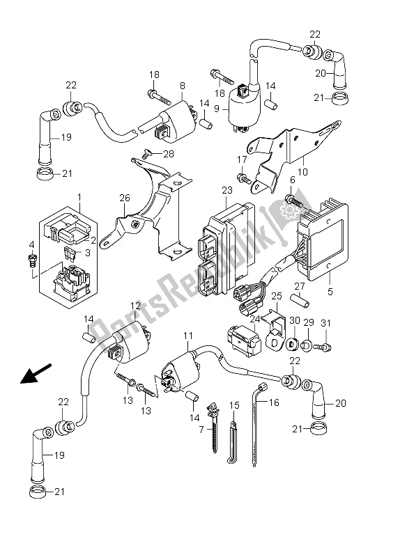 Todas las partes para Eléctrico de Suzuki VZ 800 Intruder 2010