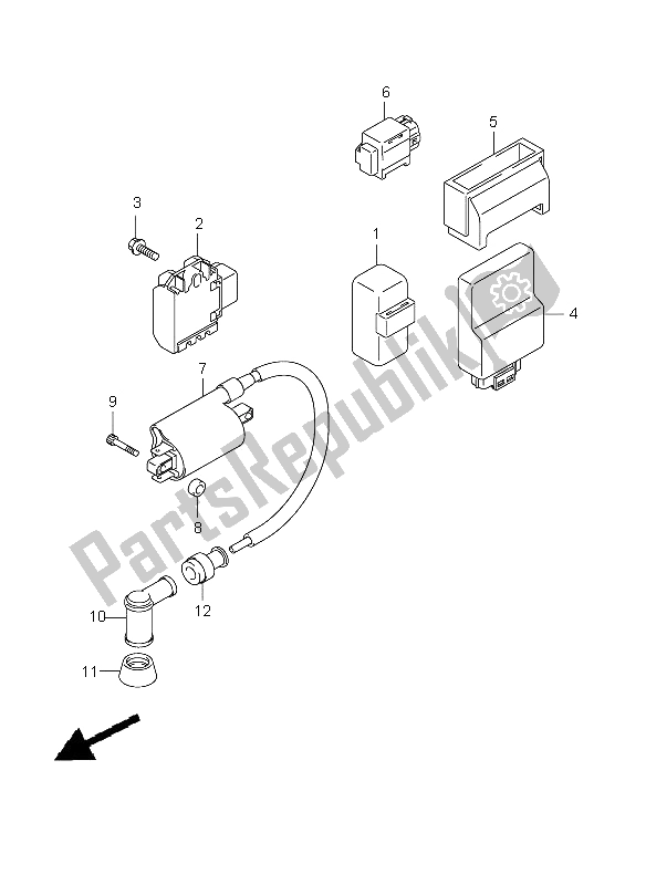 Tutte le parti per il Elettrico del Suzuki DR 125 SM 2009