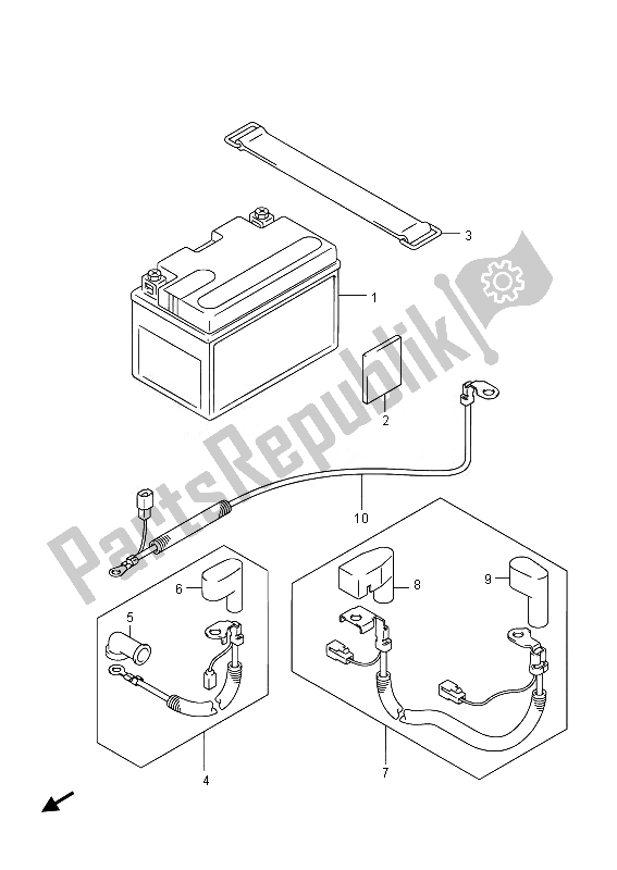 Tutte le parti per il Batteria (uh200a) del Suzuki UH 200A Burgman 2014