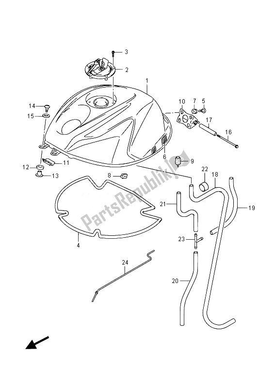 Wszystkie części do Zbiornik Paliwa (gsx-r600) Suzuki GSX R 600 2014