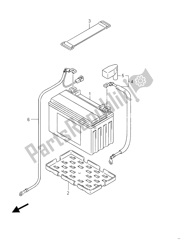 Tutte le parti per il Batteria (gsf650sa) del Suzuki GSF 650 Sasa Bandit 2011