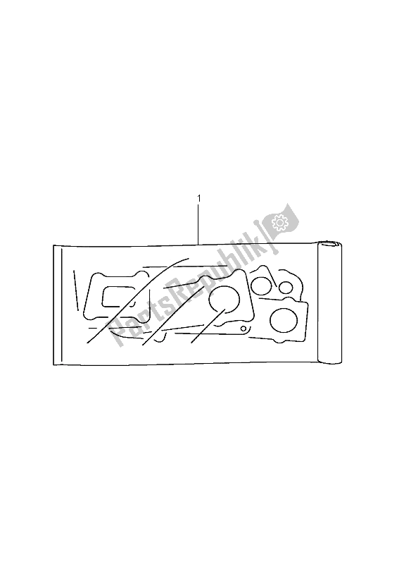 All parts for the Gasket Set of the Suzuki LT A 400F Eiger 4X4 2002