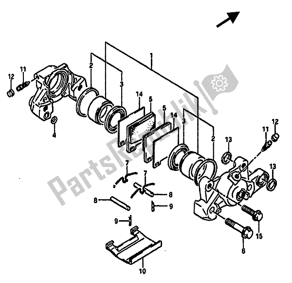 Wszystkie części do Zacisk Tylny Suzuki GSX R 750X 1987