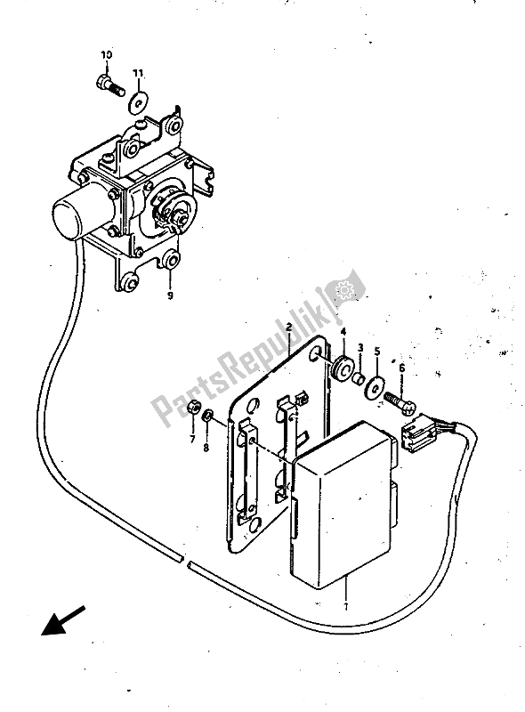 Todas las partes para Crucero Automático (gv1400gd-gc) de Suzuki GV 1400 Gdgcgt 1986