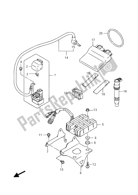 Wszystkie części do Elektryczny Suzuki GSX 1250 FA 2014