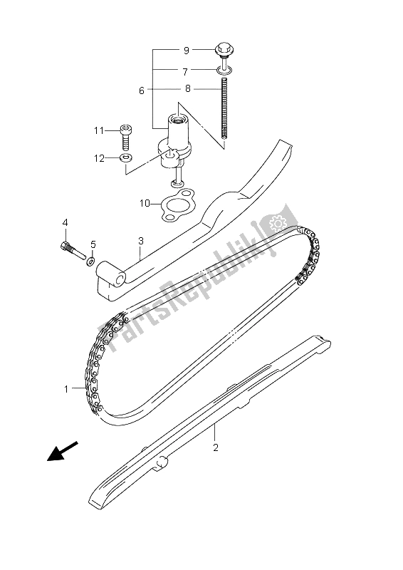 Todas as partes de Corrente De Cam do Suzuki UH 200 Burgman 2008