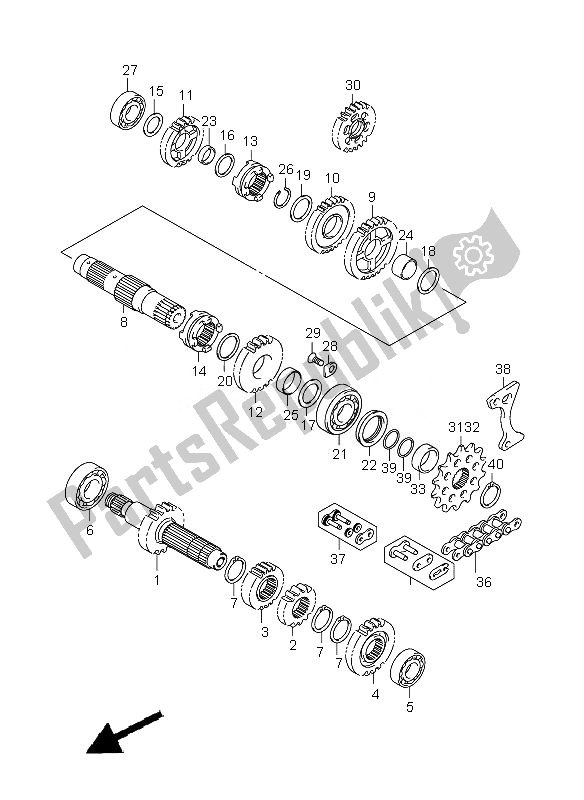 Wszystkie części do Przenoszenie Suzuki RM Z 450Z 2007