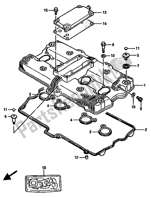 Wszystkie części do Cylinder Suzuki GSX R 750X 1987