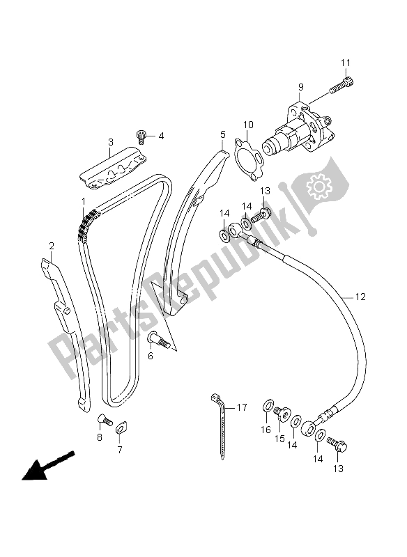 Tutte le parti per il Catena A Camme del Suzuki GSX 1300 BKA B King 2009