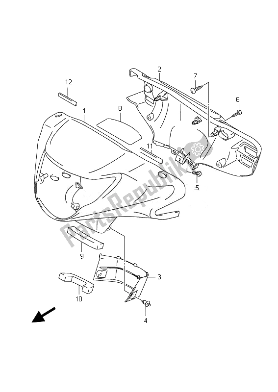 Tutte le parti per il Copertura Della Maniglia del Suzuki UX 150 Sixteen 2010