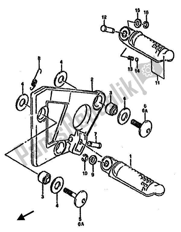 Wszystkie części do Podnó? Ek Suzuki GSX 750F 1991