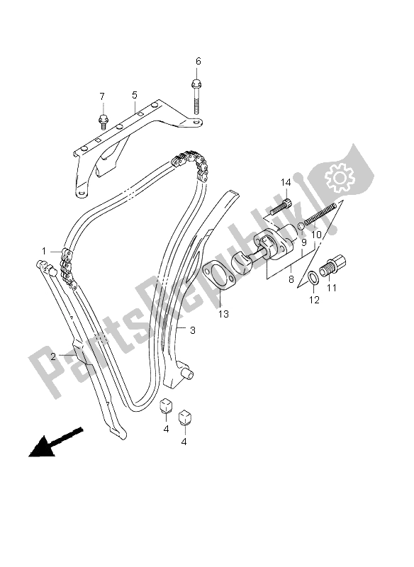 Todas las partes para Cadena De Levas de Suzuki GSX 1400 2004