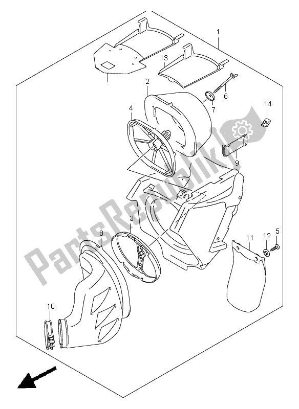 Wszystkie części do Od? Wie? Acz Powietrza Suzuki RM 125 2002