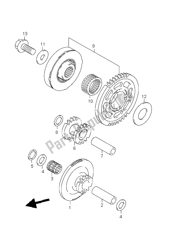 Todas as partes de Embreagem De Partida do Suzuki GSX R 1000 2002