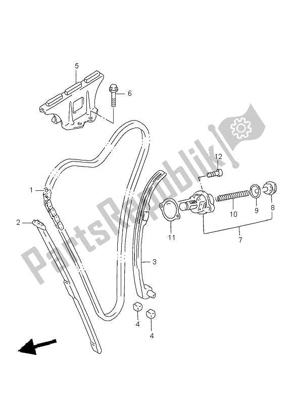 Todas las partes para Cadena De Levas de Suzuki GSX 750F 2000