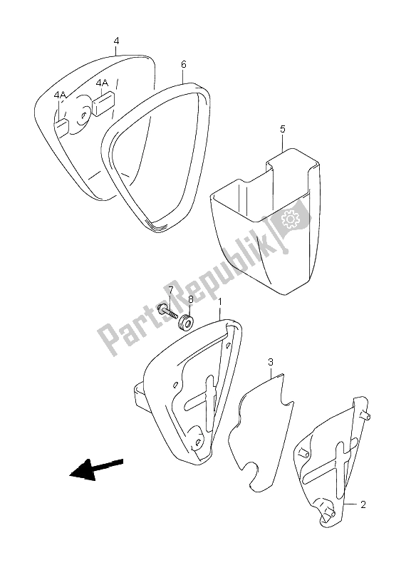 Todas las partes para 2do Aire (e24) de Suzuki VL 1500 Intruder LC 2003