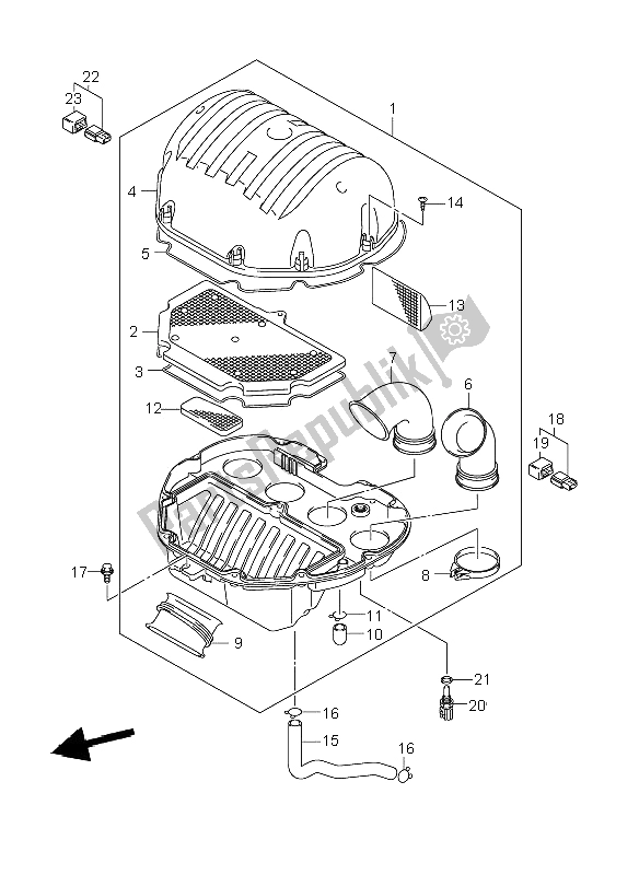 Toutes les pièces pour le Purificateur D'air du Suzuki GSR 600 2006