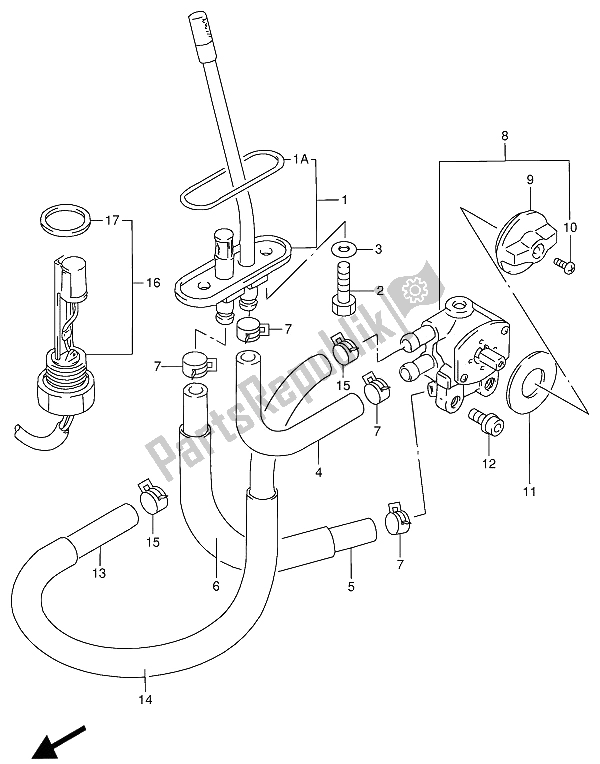 Tutte le parti per il Rubinetto Del Carburante del Suzuki RF 900R 1994