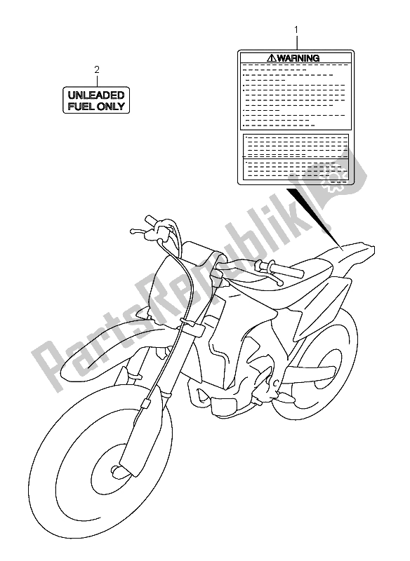 Wszystkie części do Etykieta Suzuki RM Z 450 2006